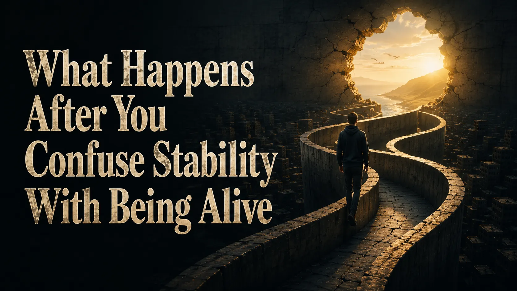 What happens after you confuse stability with being alive
