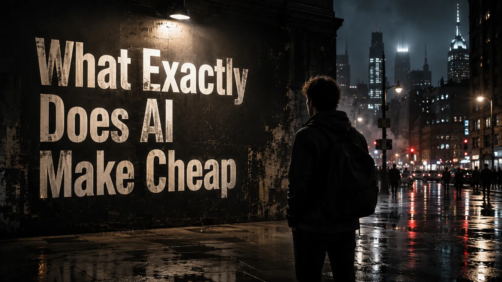What Exactly Does AI Make Cheap