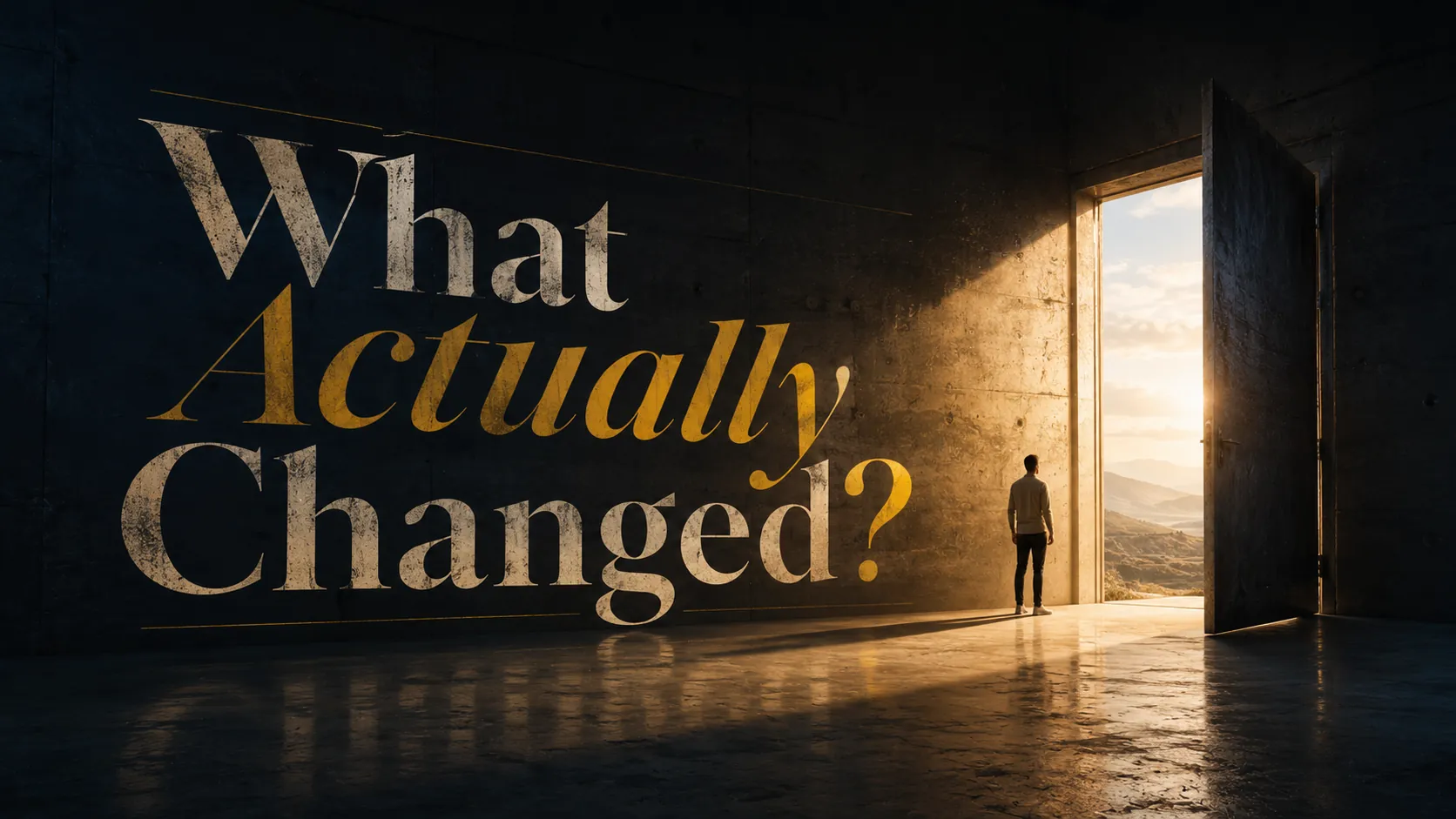 What Actually Changed?