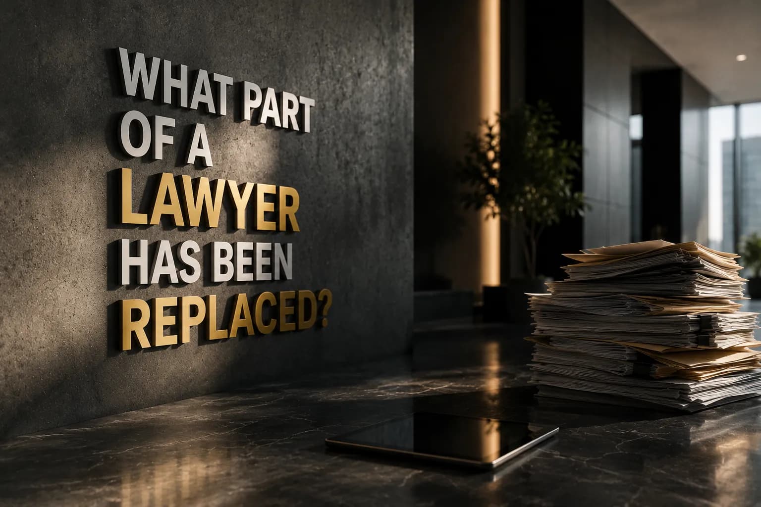 What Part of a Lawyer Has Been Replaced?